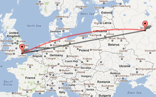 Перелет москва лондон. Путь от Москвы до Лондона. Москва Лондон карта. Путь на самолете от Москвы до Лондона. От Москвы до Великобритании.